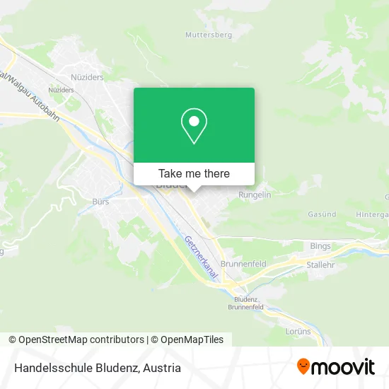 Handelsschule Bludenz map
