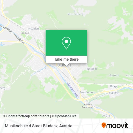 Musikschule d Stadt Bludenz map