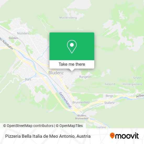 Pizzeria Bella Italia de Meo Antonio map