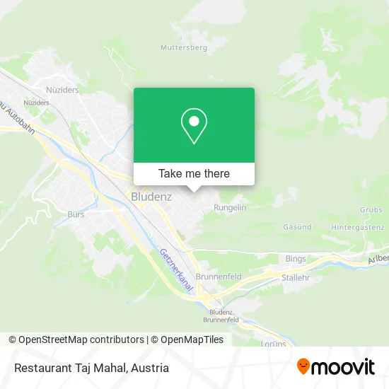 Restaurant Taj Mahal map