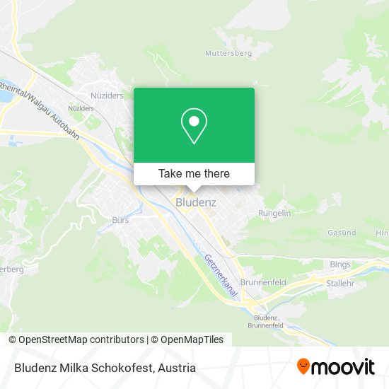 Bludenz Milka Schokofest map