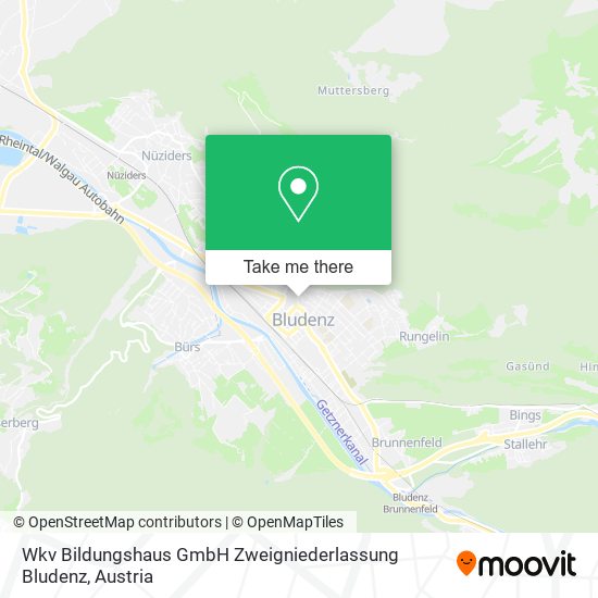 Wkv Bildungshaus GmbH Zweigniederlassung Bludenz map