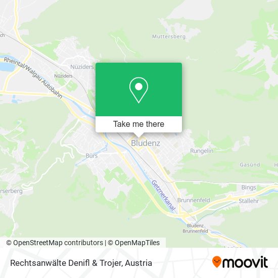 Rechtsanwälte Denifl & Trojer map