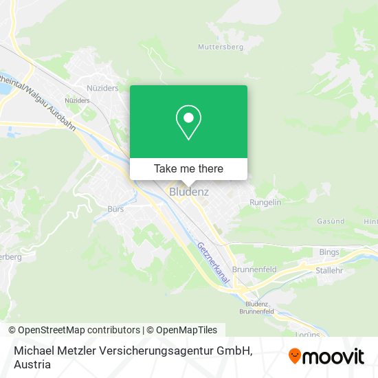 Michael Metzler Versicherungsagentur GmbH map