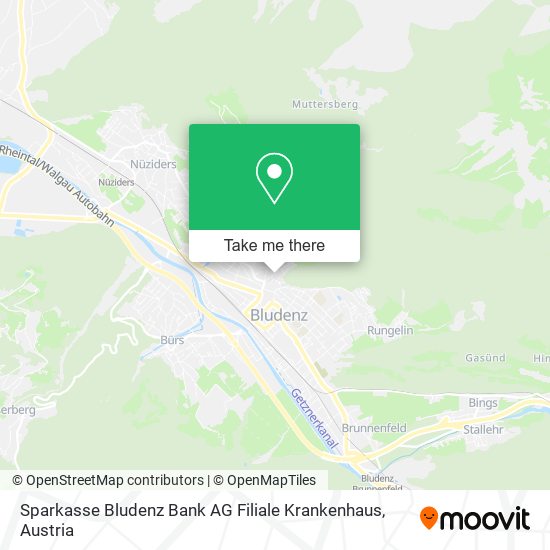 Sparkasse Bludenz Bank AG Filiale Krankenhaus map