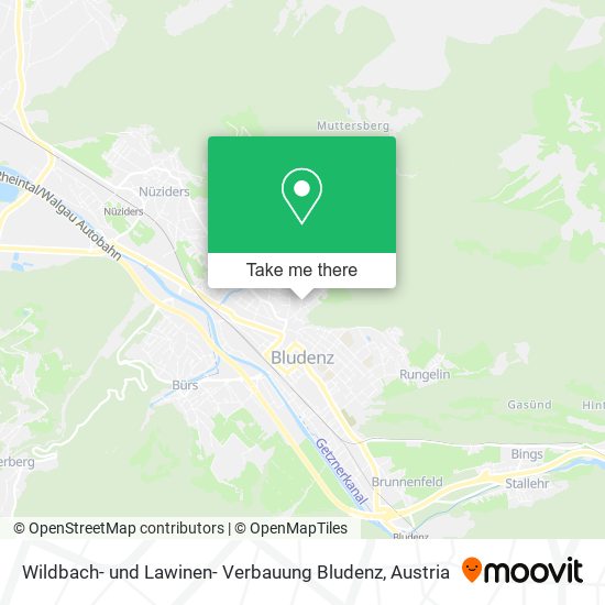 Wildbach- und Lawinen- Verbauung Bludenz map