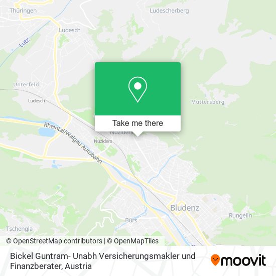 Bickel Guntram- Unabh Versicherungsmakler und Finanzberater map