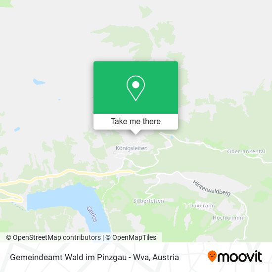 Gemeindeamt Wald im Pinzgau - Wva map