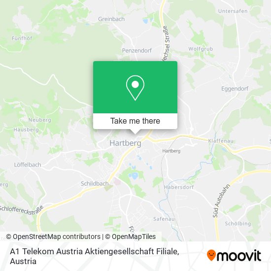 A1 Telekom Austria Aktiengesellschaft Filiale map