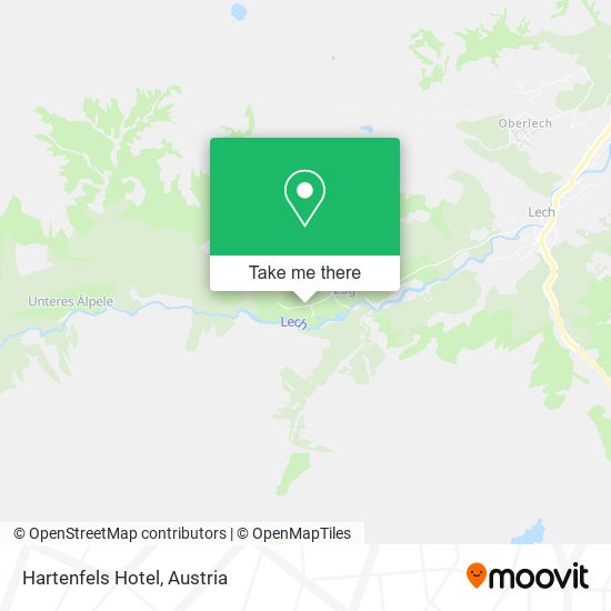 Hartenfels Hotel map