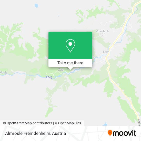 Almrösle Fremdenheim map