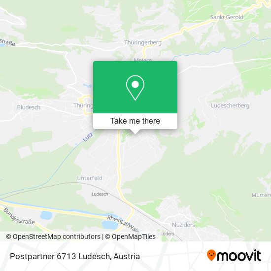 Postpartner 6713 Ludesch map