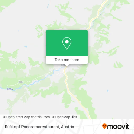 Rüfikopf Panoramarestaurant map