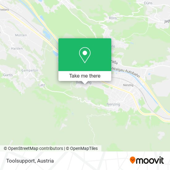 Toolsupport map