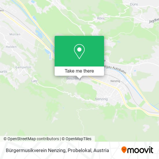 Bürgermusikverein Nenzing, Probelokal map