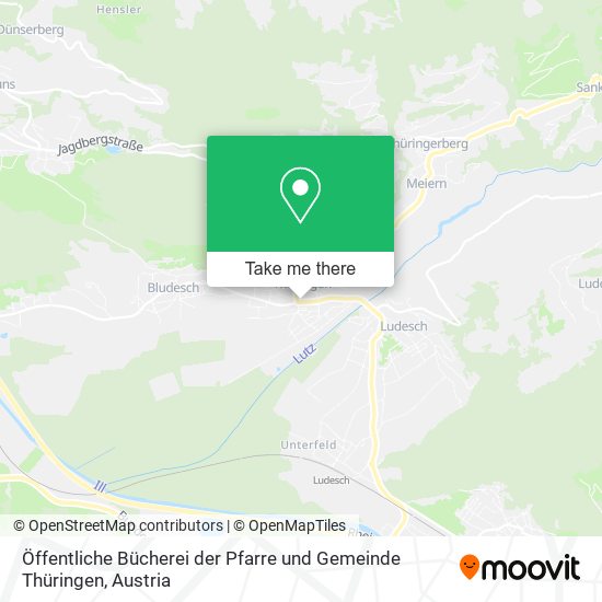 Öffentliche Bücherei der Pfarre und Gemeinde Thüringen map