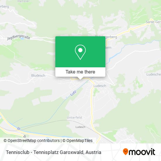 Tennisclub - Tennisplatz Garoxwald map