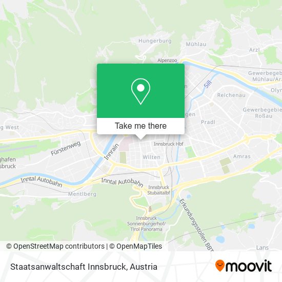 Staatsanwaltschaft Innsbruck map