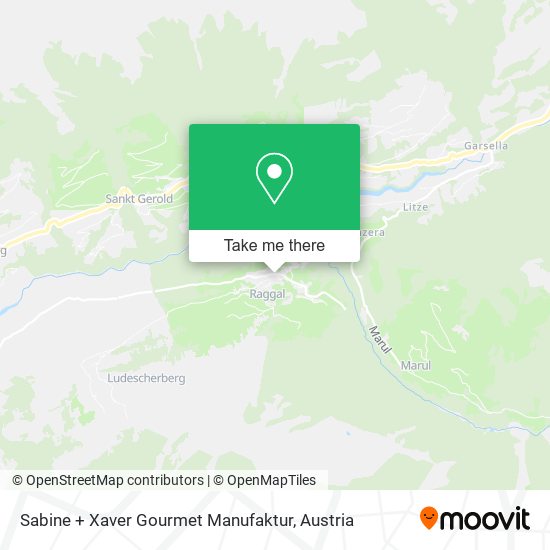 Sabine + Xaver Gourmet Manufaktur map