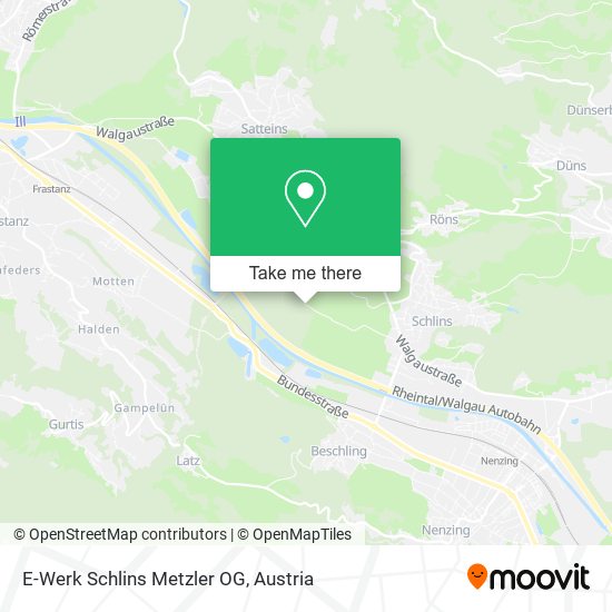 E-Werk Schlins Metzler OG map