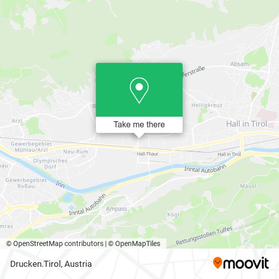 Drucken.Tirol map