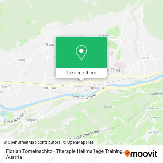 Florian Tomeinschitz - Therapie Heilmaßage Training map