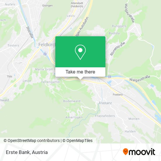 Erste Bank map