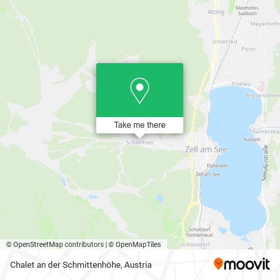 Chalet an der Schmittenhöhe map
