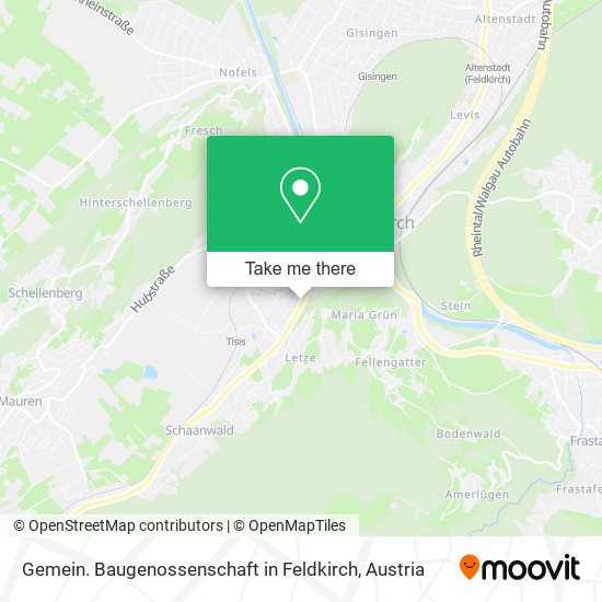 Gemein. Baugenossenschaft in Feldkirch map