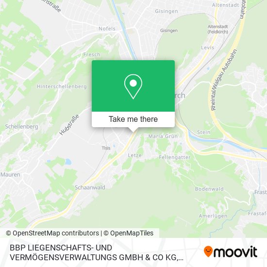 BBP LIEGENSCHAFTS- UND VERMÖGENSVERWALTUNGS GMBH & CO KG map