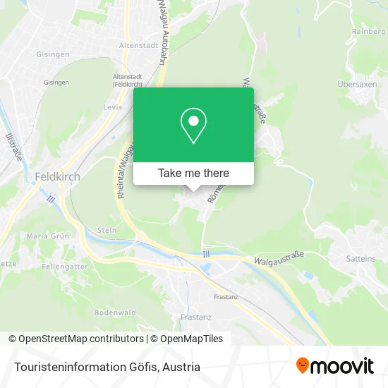 Touristeninformation Göfis map