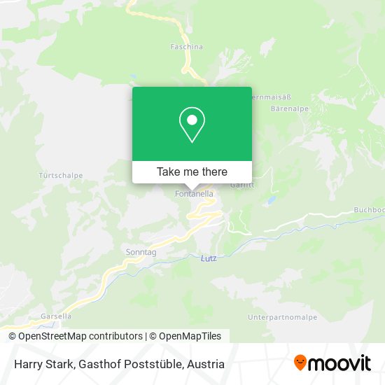 Harry Stark, Gasthof Poststüble map