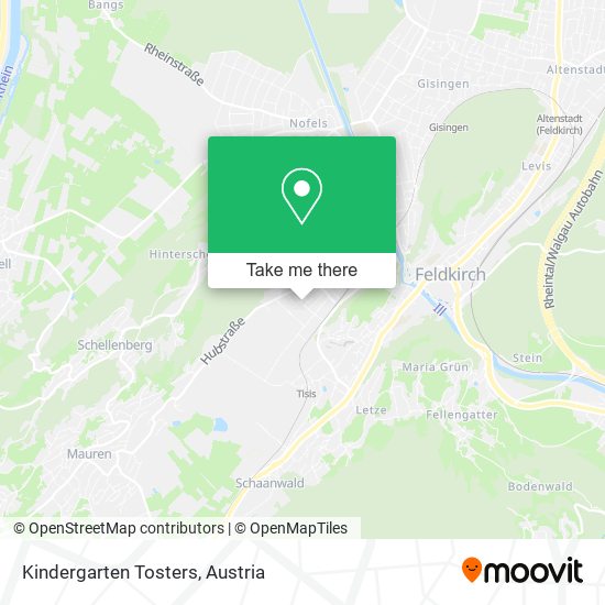 Kindergarten Tosters map