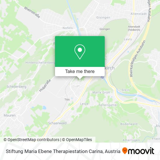 Stiftung Maria Ebene Therapiestation Carina map