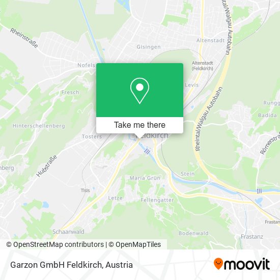 Garzon GmbH Feldkirch map