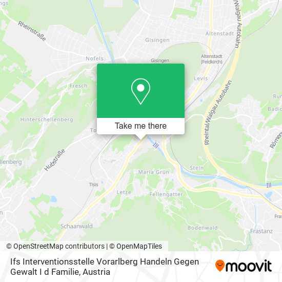 Ifs Interventionsstelle Vorarlberg Handeln Gegen Gewalt I d Familie map