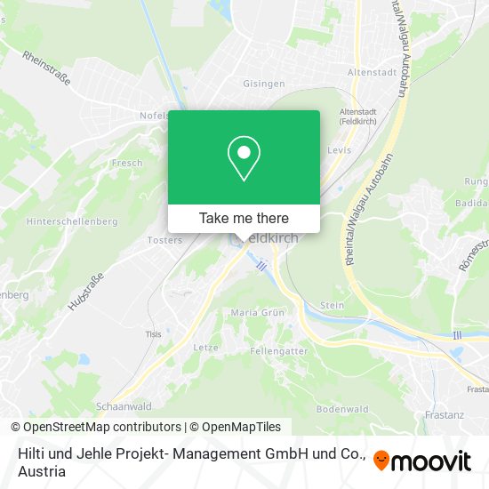 Hilti und Jehle Projekt- Management GmbH und Co. map
