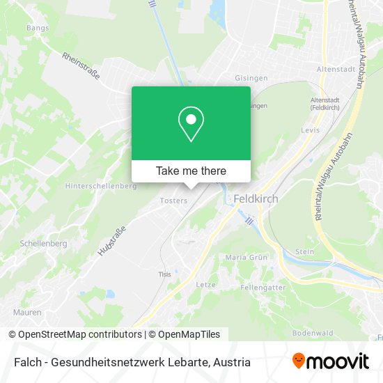 Falch - Gesundheitsnetzwerk Lebarte map