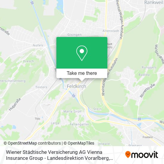 Wiener Städtische Versicherung AG Vienna Insurance Group - Landesdirektion Vorarlberg map