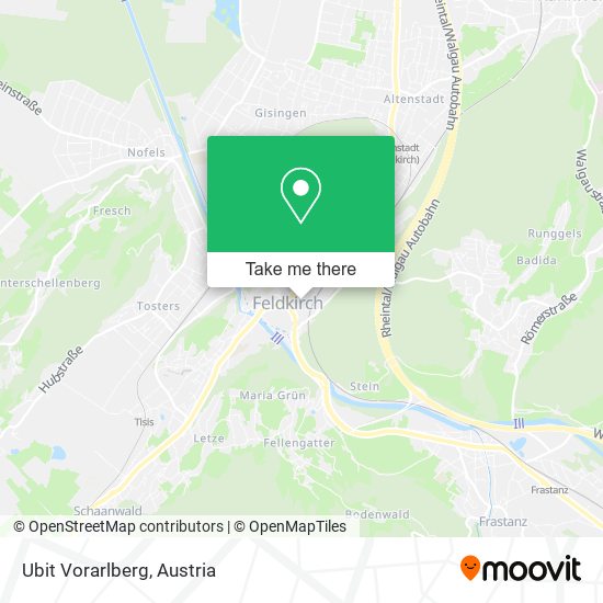 Ubit Vorarlberg map