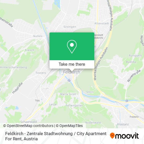 Feldkirch - Zentrale Stadtwohnung / City Apartment For Rent map