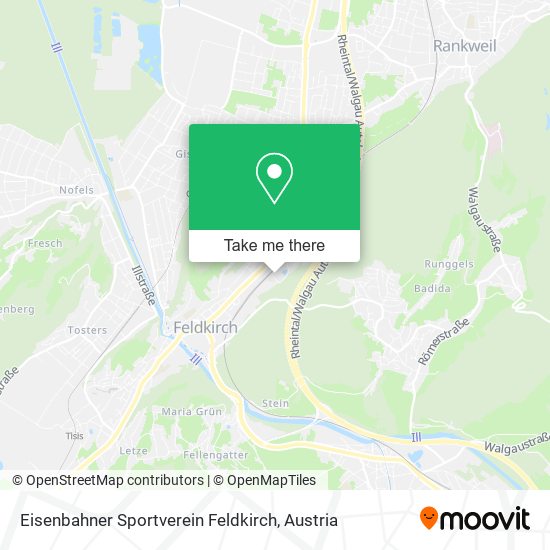 Eisenbahner Sportverein Feldkirch map