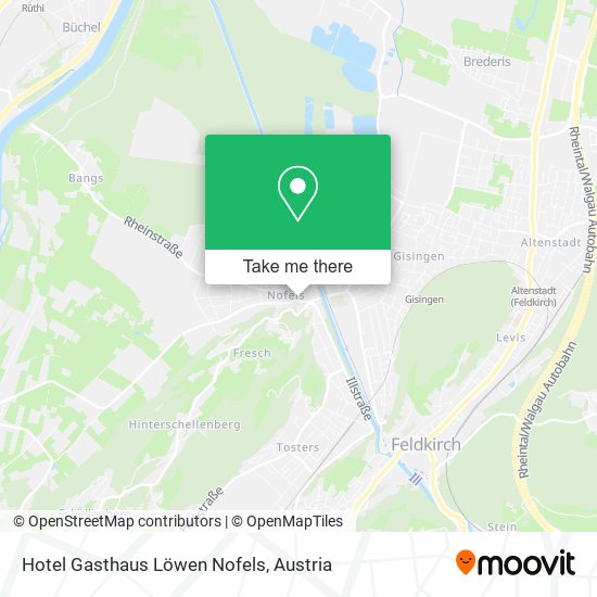 Hotel Gasthaus Löwen Nofels map