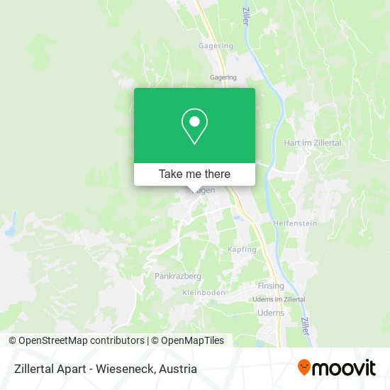 Zillertal Apart - Wieseneck map