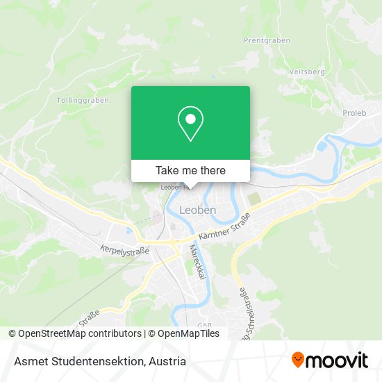 Asmet Studentensektion map