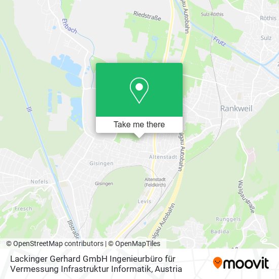 Lackinger Gerhard GmbH Ingenieurbüro für Vermessung Infrastruktur Informatik map