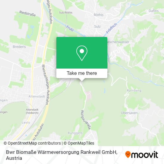 Bwr Biomaße Wärmeversorgung Rankweil GmbH map