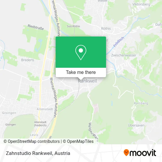 Zahnstudio Rankweil map