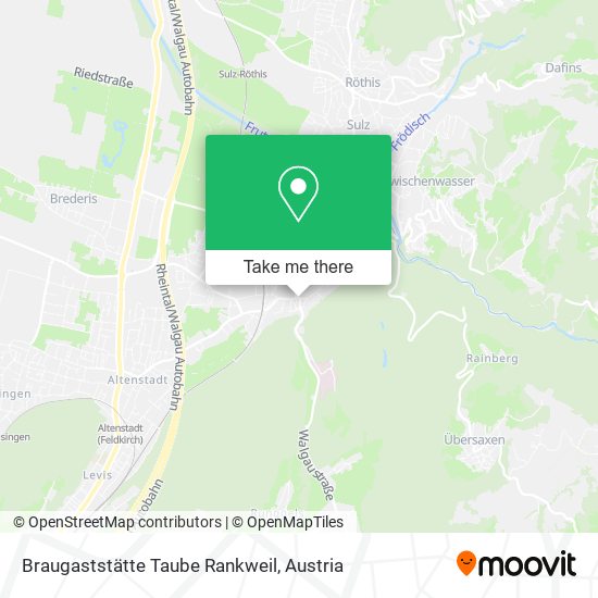 Braugaststätte Taube Rankweil map