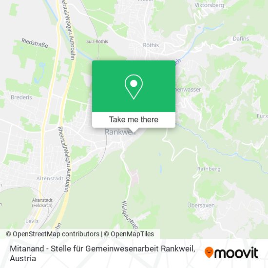 Mitanand - Stelle für Gemeinwesenarbeit Rankweil map